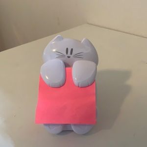 Kitty post-it note holder